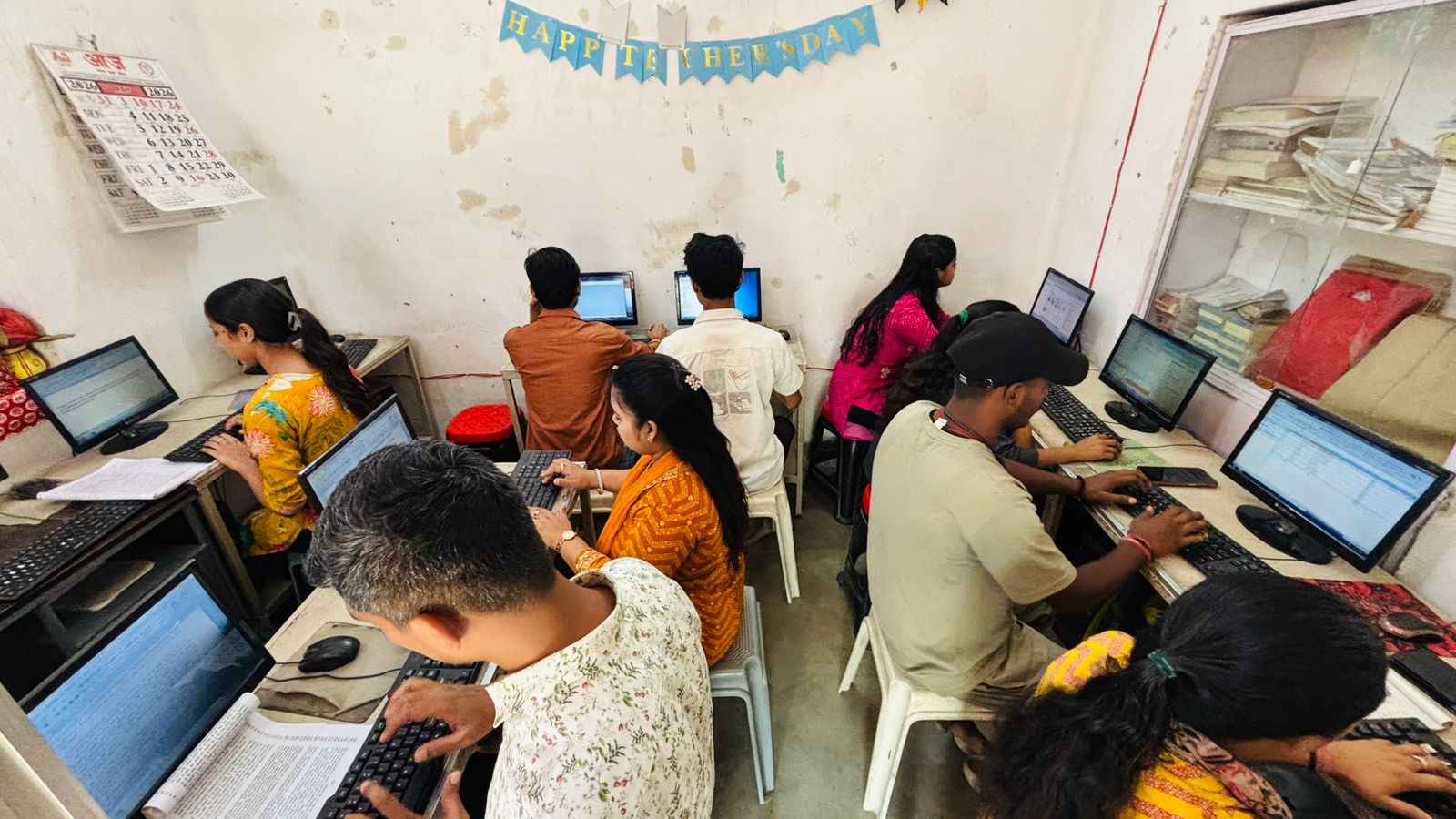 Interactive Computer Lab Session at Anupam Commercial Training Institute
